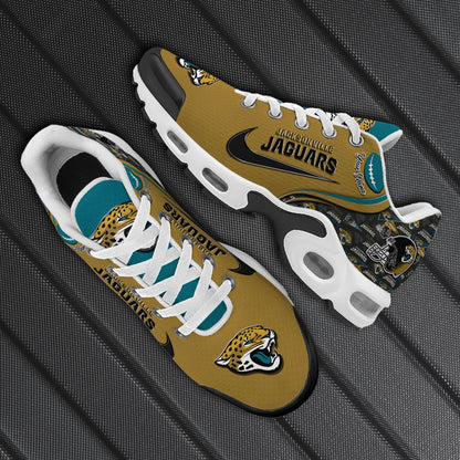 LIMITED EDITION - NEW CUSTOMIZED NFL30 JSJ JACKSONVILLE JAGUARS UNISEX AIR MAX PLUS SNEAKERS