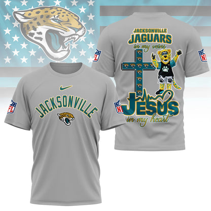 LIMITED EDITION - NEW CUSTOMIZED NFL30 JSJ JACKSONVILLE JAGUARS T-SHIRT | MULTIPLE COLORS AVAILABLE