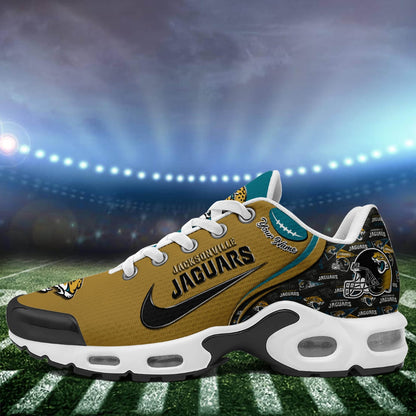 LIMITED EDITION - NEW CUSTOMIZED NFL30 JSJ JACKSONVILLE JAGUARS UNISEX AIR MAX PLUS SNEAKERS