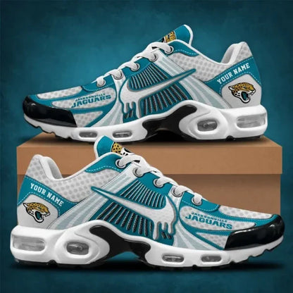 LIMITED EDITION - NEW CUSTOMIZED NFL30 JSJ JACKSONVILLE JAGUARS UNISEX AIR MAX PLUS SNEAKERS
