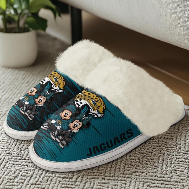 [SPECIAL OFFER] NEW CUSTOMIZED NFL30 JSJ JACKSONVILLE JAGUARS COTTON SLIPPERS