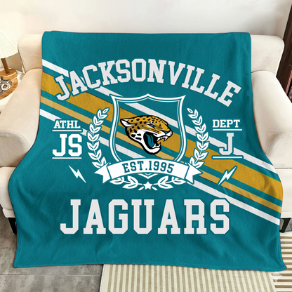 LIMITED EDITION - NEW CUSTOMIZED NFL30 JSJ JACKSONVILLE JAGUARS NORMAL & FLEECE BLANKET