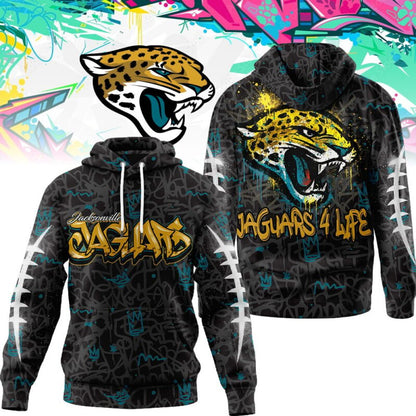 LIMITED EDITION - NEW CUSTOMIZED NFL30 JSJ JACKSONVILLE JAGUARS UNISEX T-SHIRT, POLO, HOODIE & JACKETS
