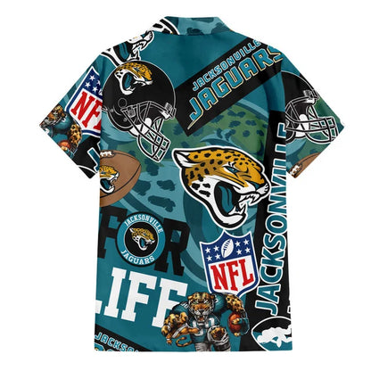 LIMITED EDITION - NEW CUSTOMIZED NFL30 JSJ JACKSONVILLE JAGUARS UNISEX HAWAIIAN SHIRT & SHORTS SET