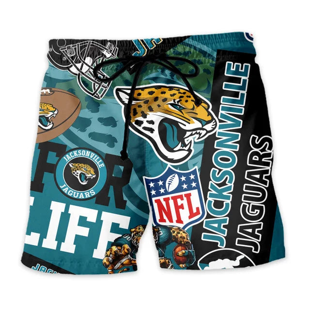 LIMITED EDITION - NEW CUSTOMIZED NFL30 JSJ JACKSONVILLE JAGUARS UNISEX HAWAIIAN SHIRT & SHORTS SET