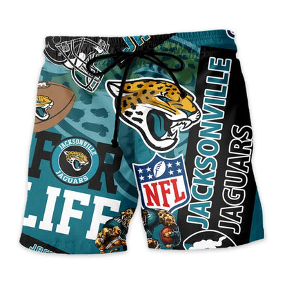 LIMITED EDITION - NEW CUSTOMIZED NFL30 JSJ JACKSONVILLE JAGUARS UNISEX HAWAIIAN SHIRT & SHORTS SET