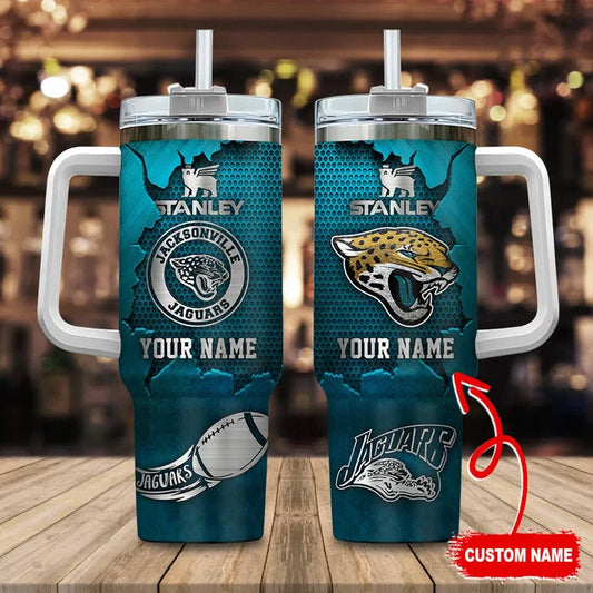 LIMITED EDITION - NEW CUSTOMIZED NFL30 JSJ JACKSONVILLE JAGUARS TUMBLER CUP