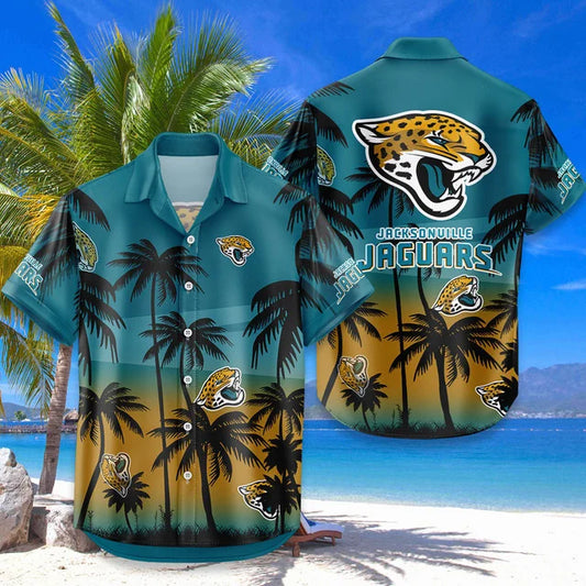 LIMITED EDITION - NEW CUSTOMIZED NFL30 JSJ JACKSONVILLE JAGUARS UNISEX HAWAIIAN SHIRT & SHORTS SET