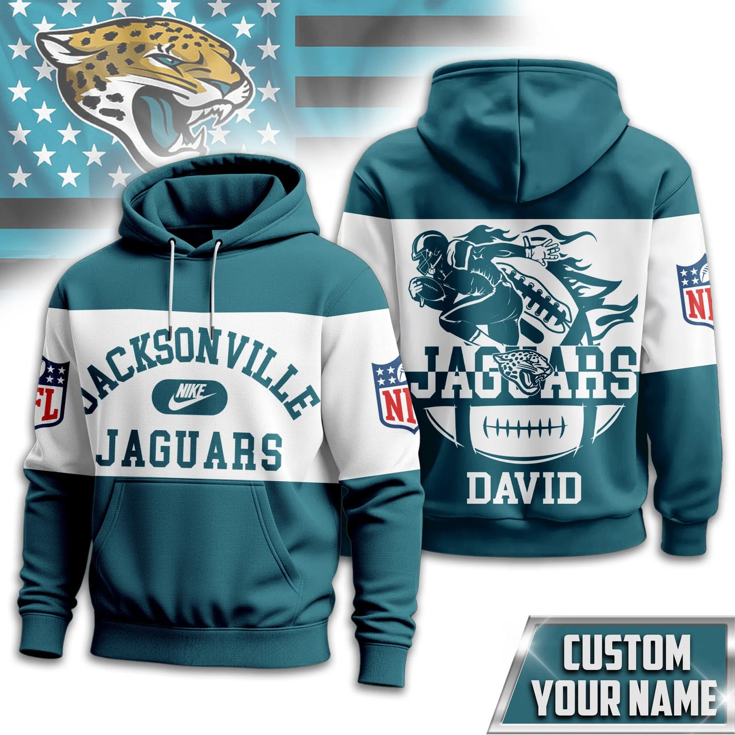 LIMITED EDITION - NEW CUSTOMIZED NFL30 JSJ JACKSONVILLE JAGUARS T-SHIRT, HOODIE, ZIP HOODIE