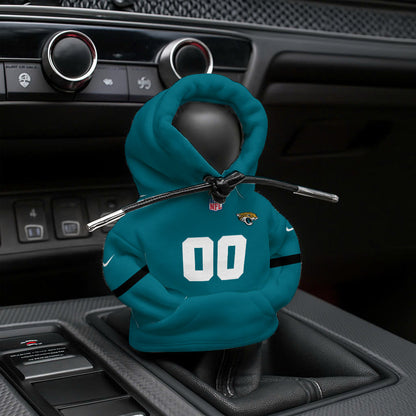 LIMITED EDITION - NEW CUSTOMIZED NFL30 JSJ JACKSONVILLE JAGUARS AUTOMOTIVE HOODIE SHIFT KNOB COVER