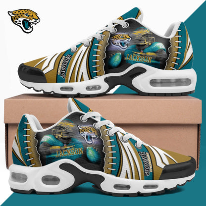 LIMITED EDITION - NEW CUSTOMIZED NFL30 JSJ JACKSONVILLE JAGUARS UNISEX AIR MAX PLUS SNEAKERS