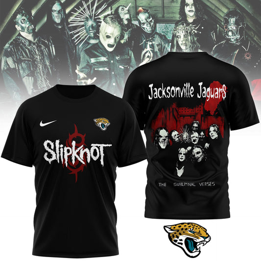 LIMITED EDITION - NEW CUSTOMIZED NFL30 JSJ JACKSONVILLE JAGUARS SLIPKNOT 3D SHIRT
