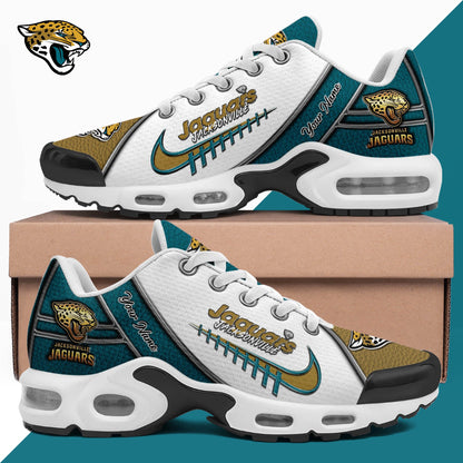 LIMITED EDITION - NEW CUSTOMIZED NFL30 JSJ JACKSONVILLE JAGUARS UNISEX AIR MAX PLUS SNEAKERS