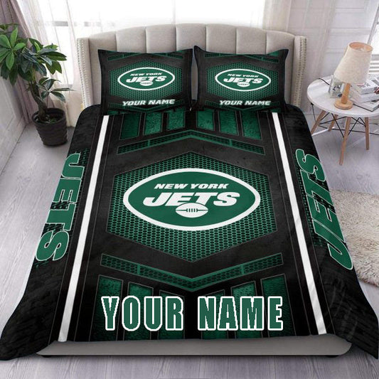 LIMITED EDITION - NEW PREMIUM NFL25 NYJ NEW YORK JETS BEDDING SET