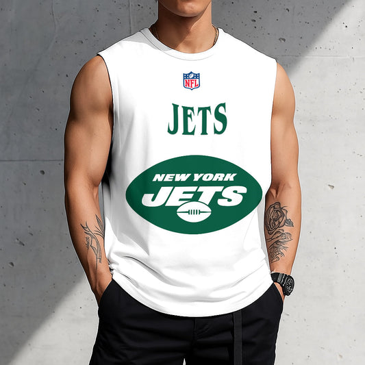 LIMITED EDITION - NEW CUSTOMIZED NFL25 NYJ NEW YORK JETS TANKTOP & GYM SHIRT