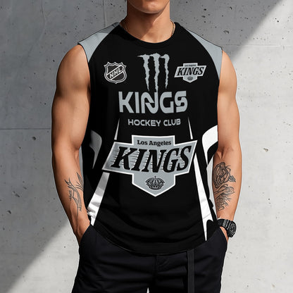 LIMITED EDITION - NEW CUSTOMIZED NHL16 LAK LOS ANGELES KINGS TANK TOP & GYM SHIRT
