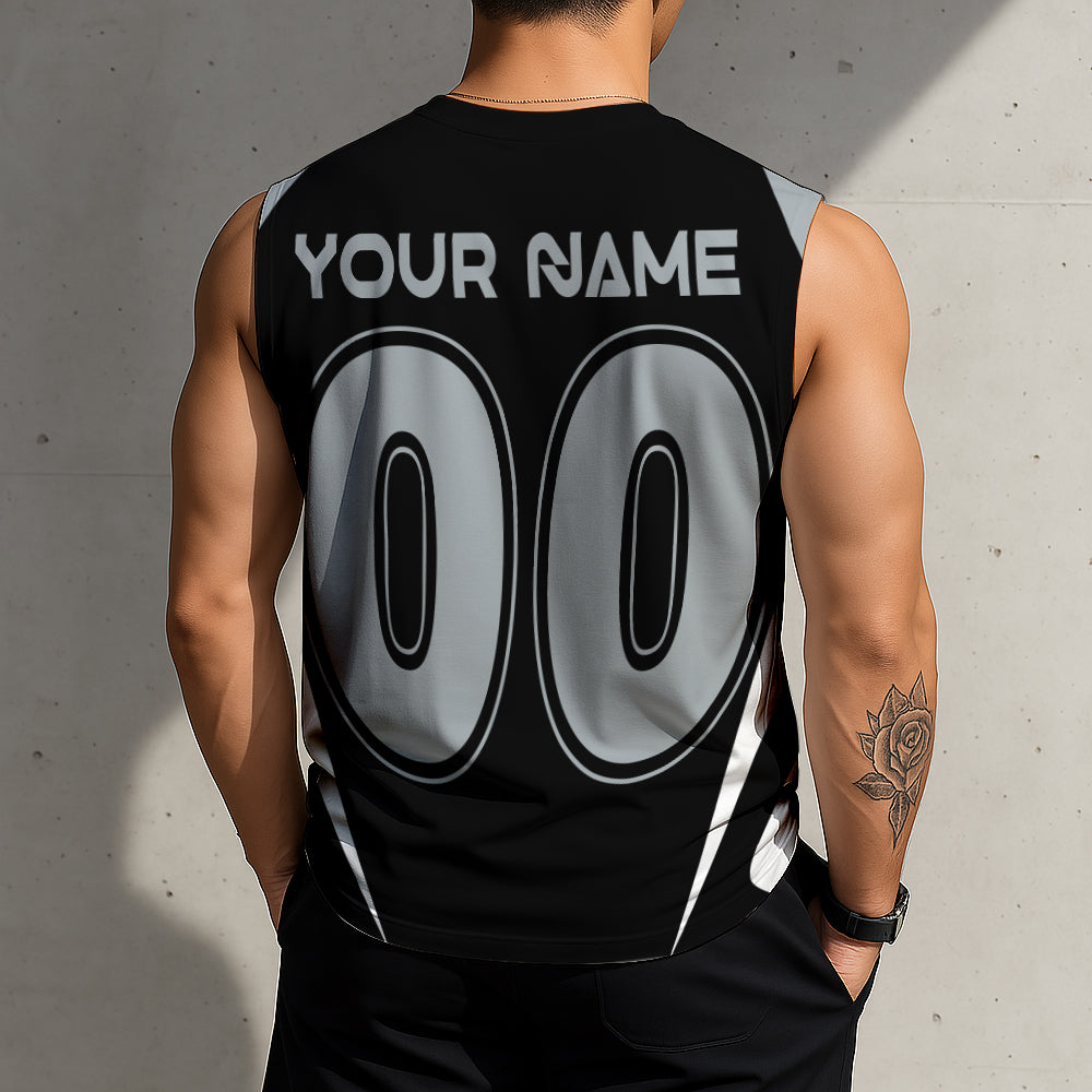 LIMITED EDITION - NEW CUSTOMIZED NHL16 LAK LOS ANGELES KINGS TANK TOP & GYM SHIRT