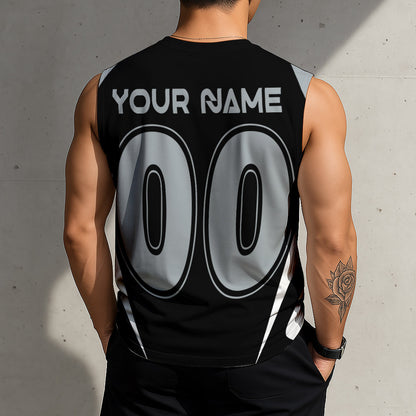 LIMITED EDITION - NEW CUSTOMIZED NHL16 LAK LOS ANGELES KINGS TANK TOP & GYM SHIRT