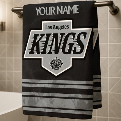 LIMITED EDITION - NEW CUSTOMIZED NHL16 LAK LOS ANGELES KINGS BEACH & BATH TOWEL