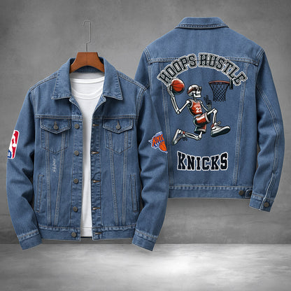 LIMITED EDITION - NEW PREMIUM NBA04 NY NEW YORK KNICKS DENIM JACKET