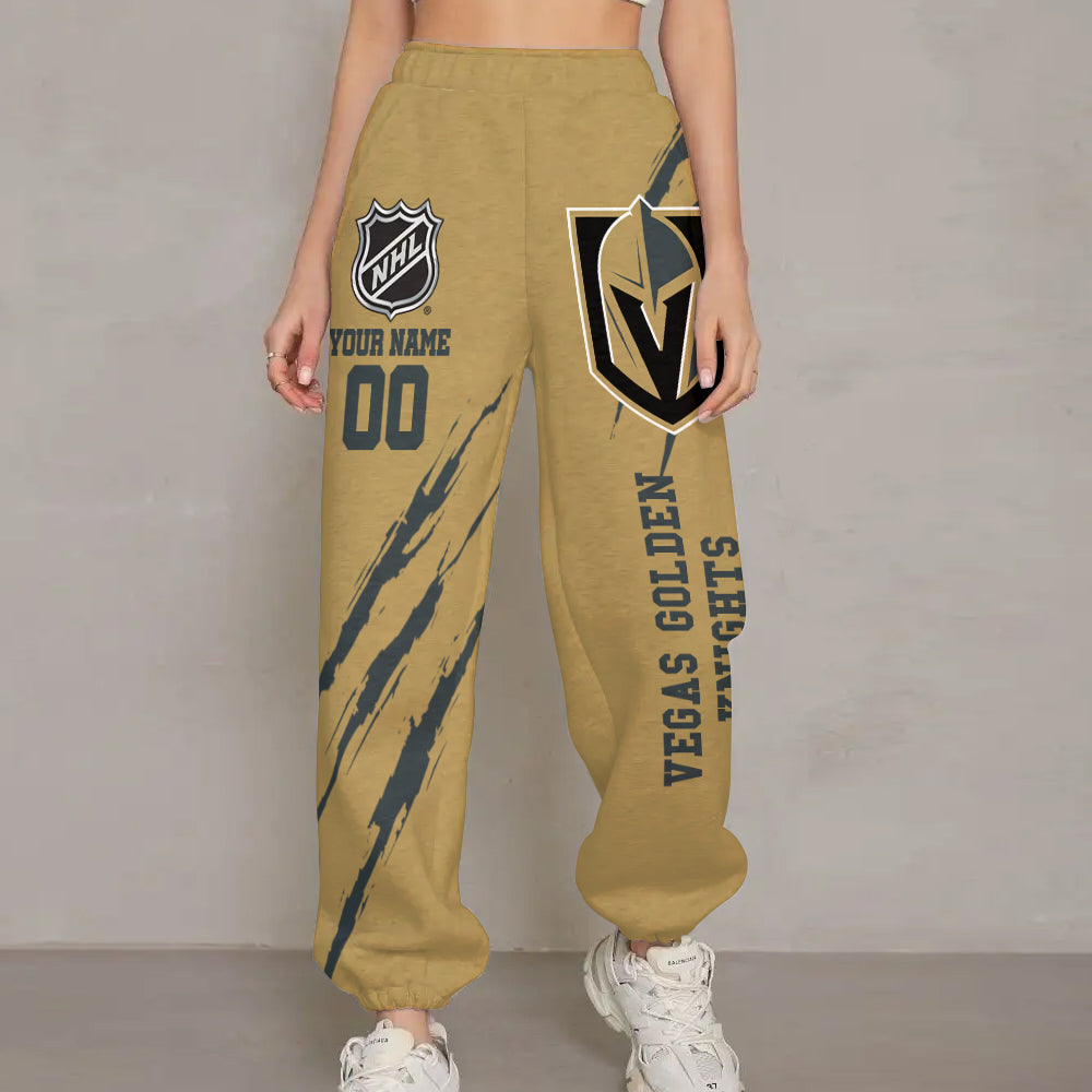 LIMITED EDITION - NEW CUSTOMIZED NHL04 VGK VEGAS GOLDEN KNIGHTS UNISEX LONG PANTS