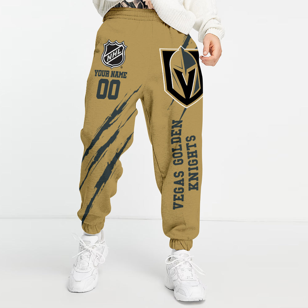 LIMITED EDITION - NEW CUSTOMIZED NHL04 VGK VEGAS GOLDEN KNIGHTS UNISEX LONG PANTS