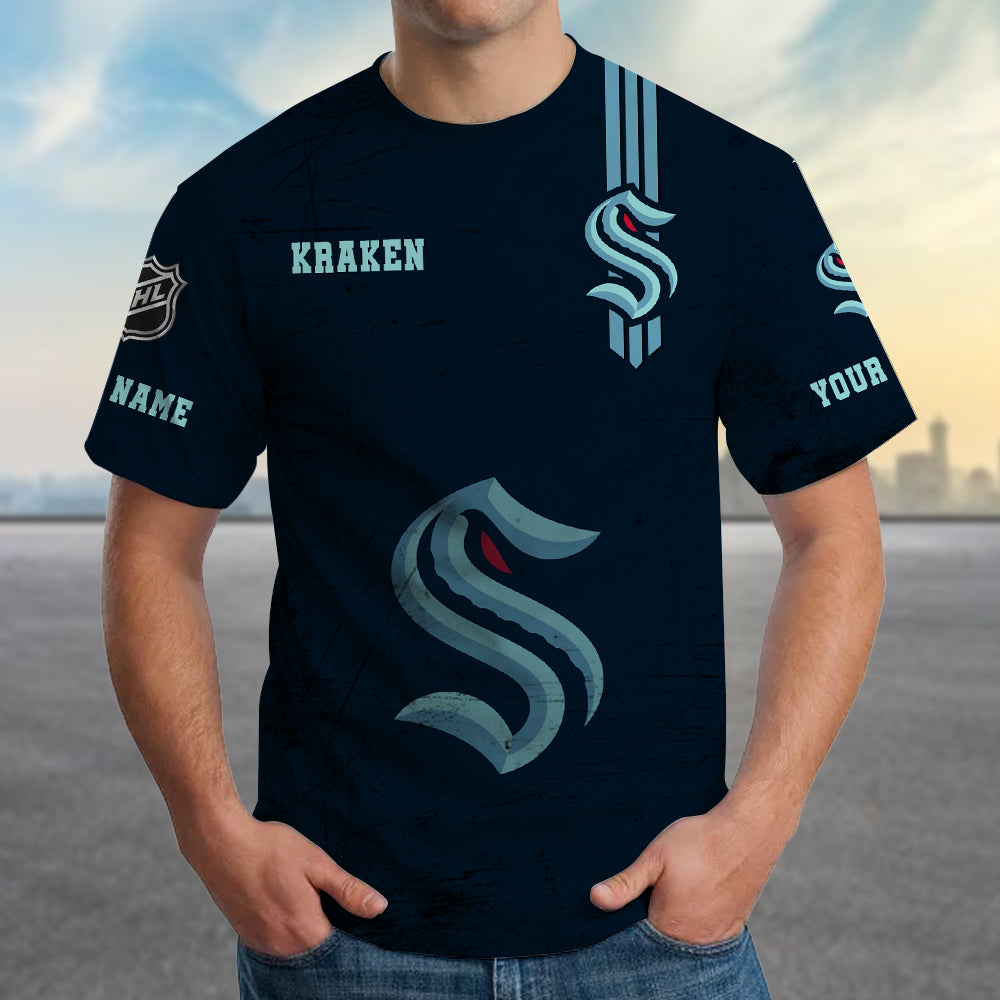 LIMITED EDITION - NEW CUSTOMIZED NHL20 STK SEATTLE KRAKEN T-SHIRT FOR FANS