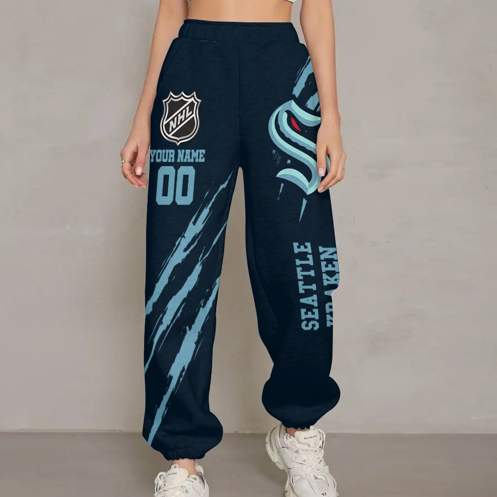 LIMITED EDITION - NEW CUSTOMIZED NHL20 STK SEATTLE KRAKEN UNISEX LONG PANTS
