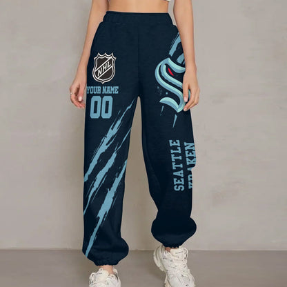 LIMITED EDITION - NEW CUSTOMIZED NHL20 STK SEATTLE KRAKEN UNISEX LONG PANTS