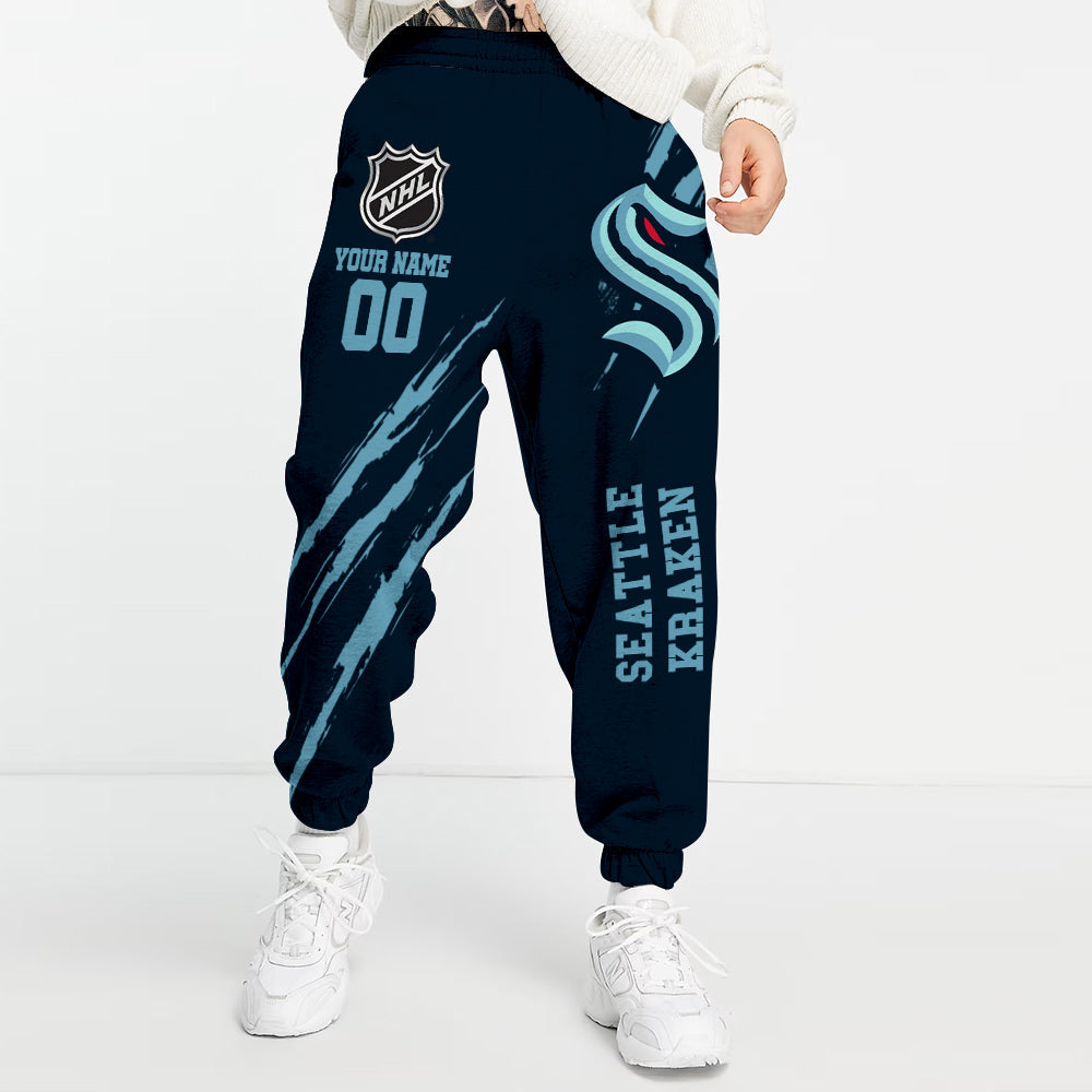 LIMITED EDITION - NEW CUSTOMIZED NHL20 STK SEATTLE KRAKEN UNISEX LONG PANTS