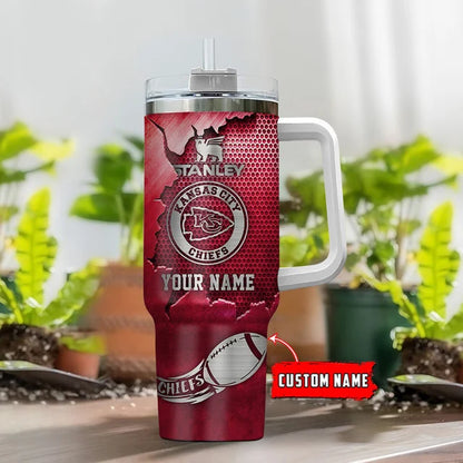 LIMITED EDITION - NEW CUSTOMIZED NFL01 KCC KANSAS CITY CHIEFS TUMBLER CUP