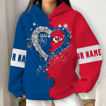 LIMITED EDITION - NEW CUSTOMIZED NFL01 KCC KANSAS CITY CHIEFS x MLB19 KCR KANSAS CITY ROYALS UNISEX T-SHIRT, POLO, HOODIE & JACKETS