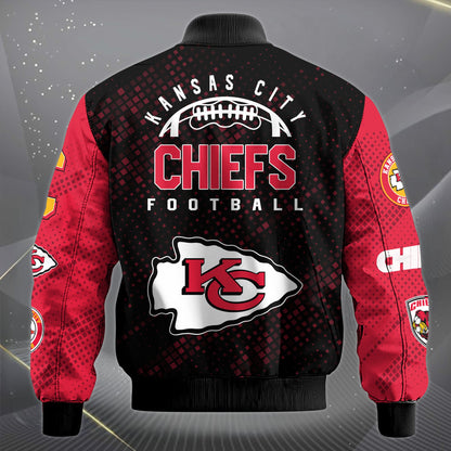 LIMITED EDITION - NEW CUSTOMIZED NFL01 KCC KANSAS CITY CHIEFS SATIN VARSITY JACKET & LONG PANTS
