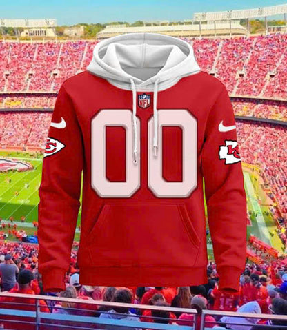 LIMITED EDITION - NEW CUSTOMIZED NFL01 KCC KANSAS CITY CHIEFS UNISEX T-SHIRT, POLO, HOODIE & JACKETS