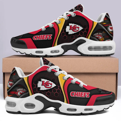 LIMITED EDITION - NEW CUSTOMIZED NFL01 KCC KANSAS CITY CHIEFS UNISEX AIR MAX PLUS SNEAKERS
