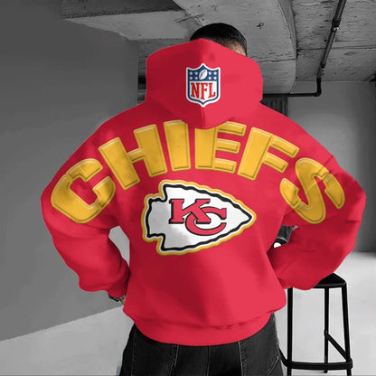 LIMITED EDITION - NEW CUSTOMIZED NFL01 KC CHIEFS V-NECK BASKETBALL JERSEY, HOODIE, ZIP HOODIE