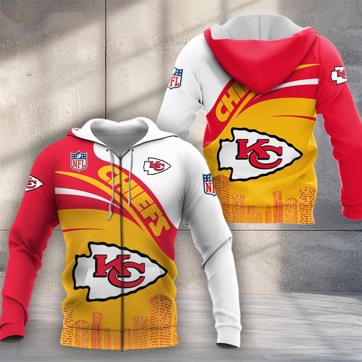 LIMITED EDITION - NEW CUSTOMIZED NFL01 KCC KANSAS CITY CHIEFS UNISEX T-SHIRT, POLO, HOODIE & JACKETS