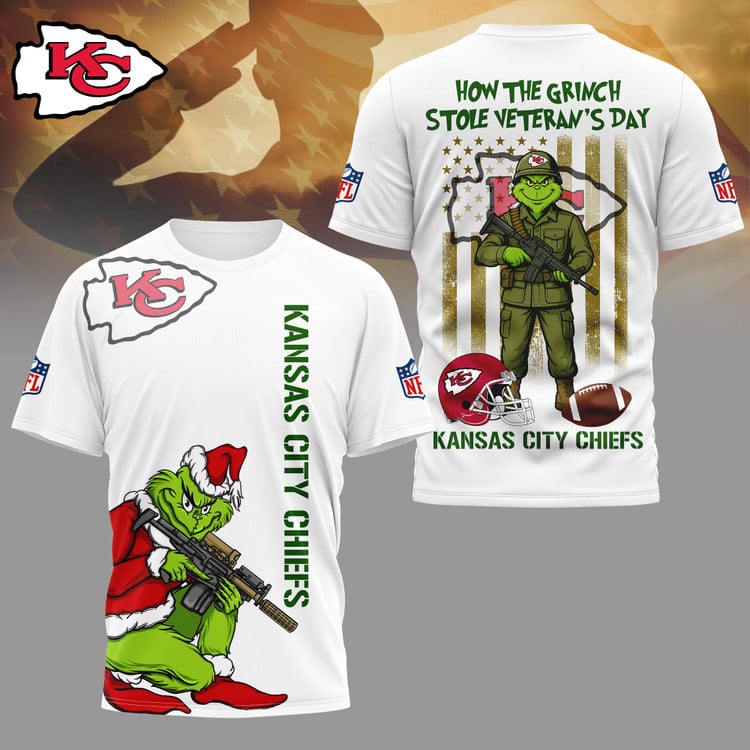 LIMITED EDITION - NEW CUSTOMIZED NFL01 KCC KANSAS CITY CHIEFS 3D SHIRT