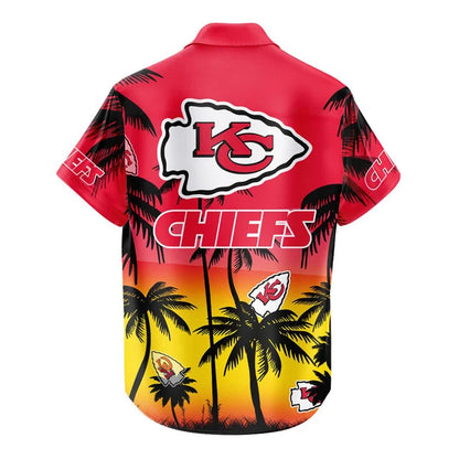 LIMITED EDITION - NEW CUSTOMIZED NFL01 KCC KANSAS CITY CHIEFS UNISEX HAWAIIAN SHIRT & SHORTS SET