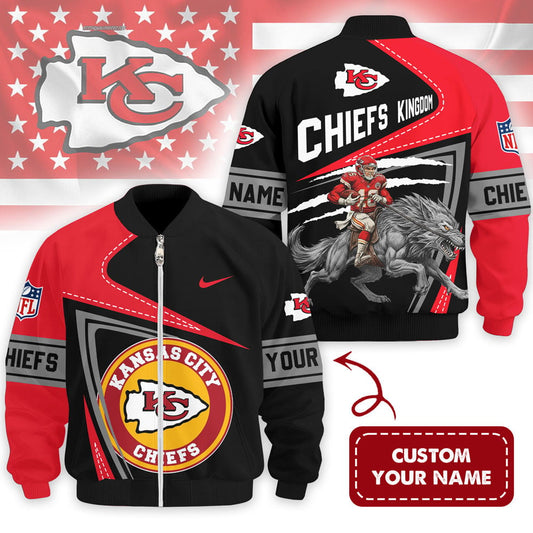 LIMITED EDITION - NEW CUSTOMIZED NFL01 KCC KANSAS CITY CHIEFS UNISEX T-SHIRT, POLO, HOODIE & JACKETS