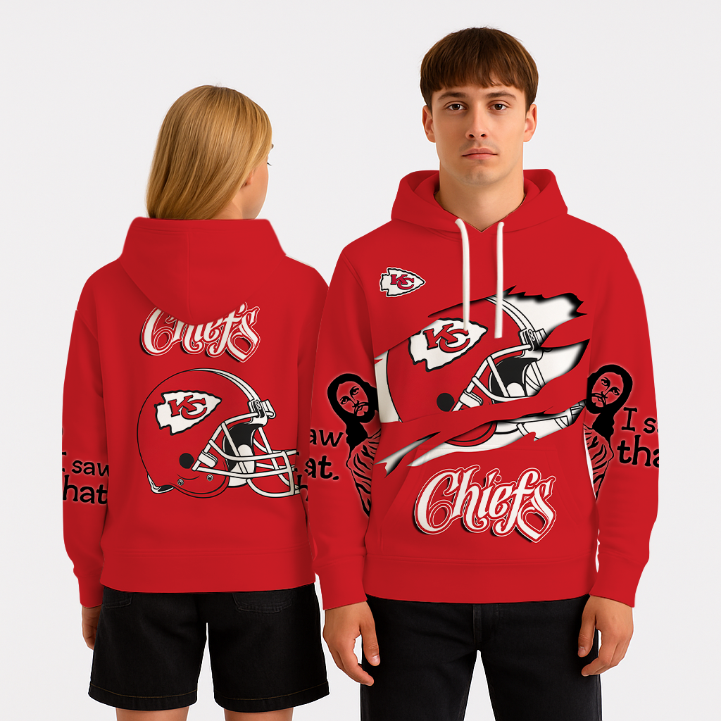 LIMITED EDITION - NEW CUSTOMIZED NFL01 KCC KANSAS CITY CHIEFS UNISEX T-SHIRT, POLO, HOODIE & JACKETS