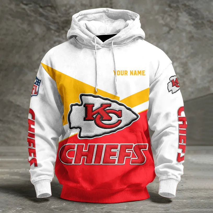 LIMITED EDITION - NEW CUSTOMIZED NFL01 KCC KANSAS CITY CHIEFS UNISEX T-SHIRT, POLO, HOODIE & JACKETS
