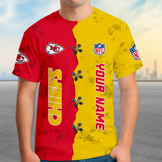LIMITED EDITION - NEW CUSTOMIZED NFL01 KCC KANSAS CITY CHIEFS UNISEX T-SHIRT, POLO, HOODIE & JACKETS