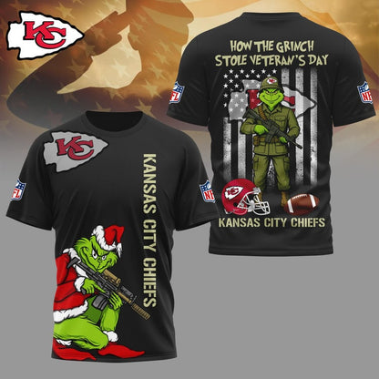LIMITED EDITION - NEW CUSTOMIZED NFL01 KCC KANSAS CITY CHIEFS 3D SHIRT