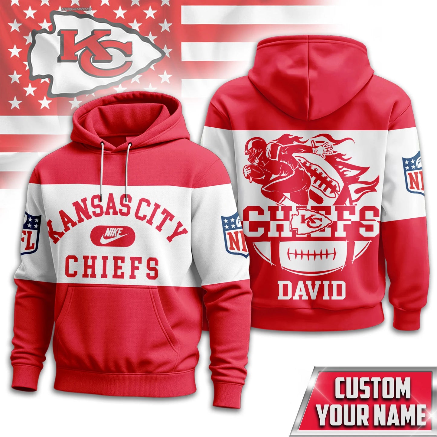 LIMITED EDITION - NEW CUSTOMIZED NFL01 KCC KANSAS CITY CHIEFS T-SHIRT, HOODIE, ZIP HOODIE