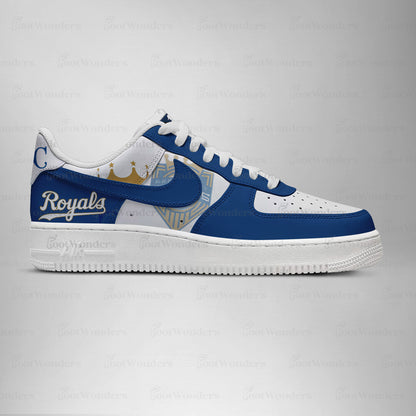 LIMITED EDITION - NEW CUSTOMIZED MLB19 KC ROYALS AF1 SHOES