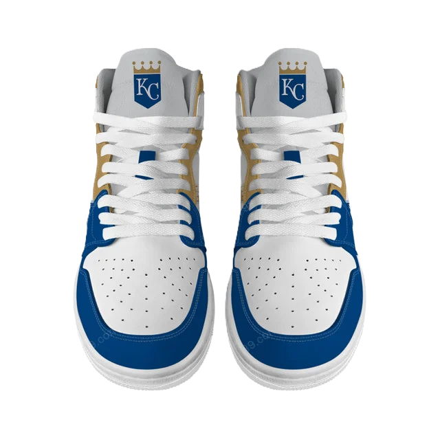 LIMITED EDITION - NEW CUSTOMIZED MLB19 KC ROYALS AIR JORDAN SNEAKERS