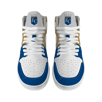 LIMITED EDITION - NEW CUSTOMIZED MLB19 KC ROYALS AIR JORDAN SNEAKERS