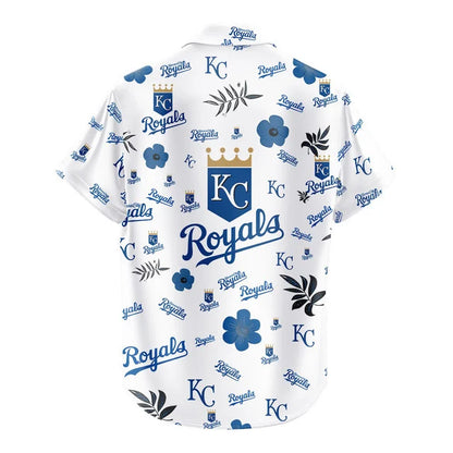 LIMITED EDITION - NEW CUSTOMIZED MLB19 KCR KANSAS CITY ROYALS UNISEX HAWAIIAN SHIRT & SHORTS SET