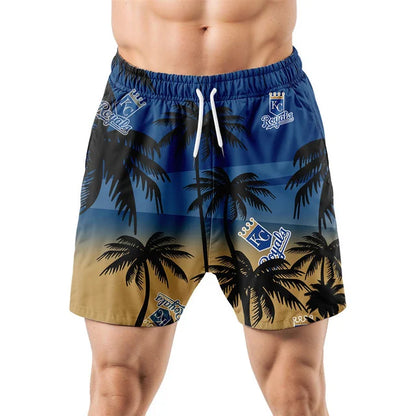 LIMITED EDITION - NEW CUSTOMIZED MLB19 KCR KANSAS CITY ROYALS UNISEX HAWAIIAN SHIRT & SHORTS SET
